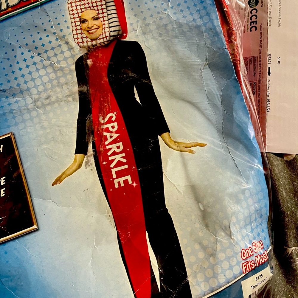 One size fits all toothbrush costume!